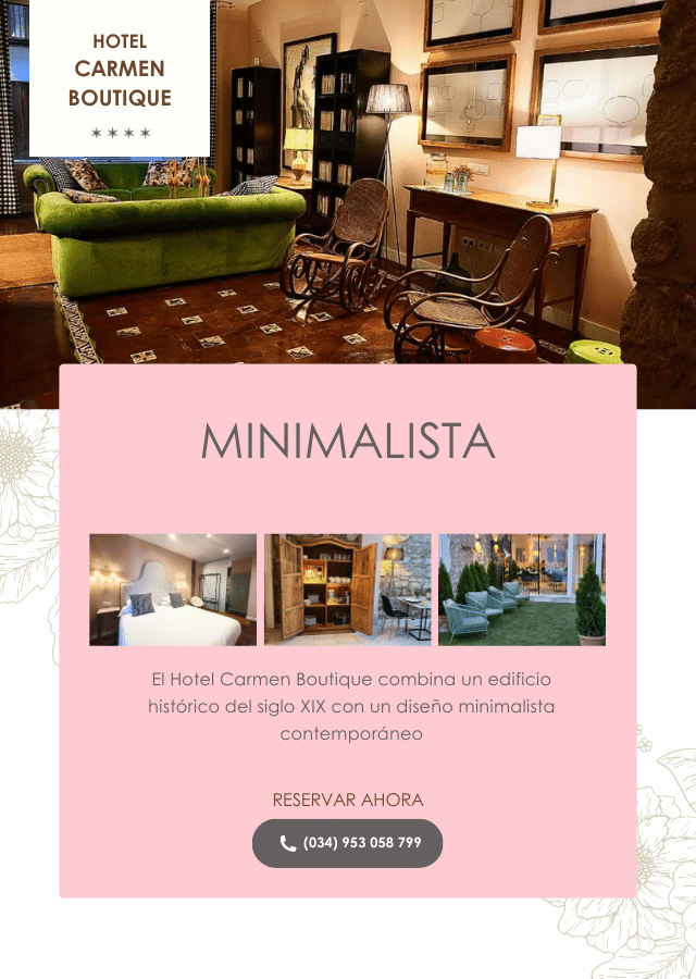 reservas Hotel carmen Boutique